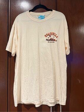 Coachella 2024 XL Lineup Cream Graphic T-Shirt